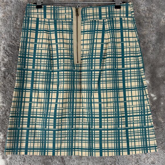 Girls From Savoy Sz 2 Ruffle Pocket A-Line Plaid Mini Skirt High Waist Anthropol - Picture 4 of 10